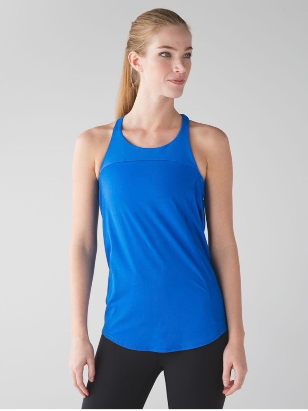 lululemon Trinity Racerback Tank and Sports Bra in Royal Blue
